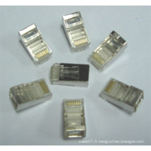 Plaqué or 8p8c Cat5 CAT6 RJ45 Connector